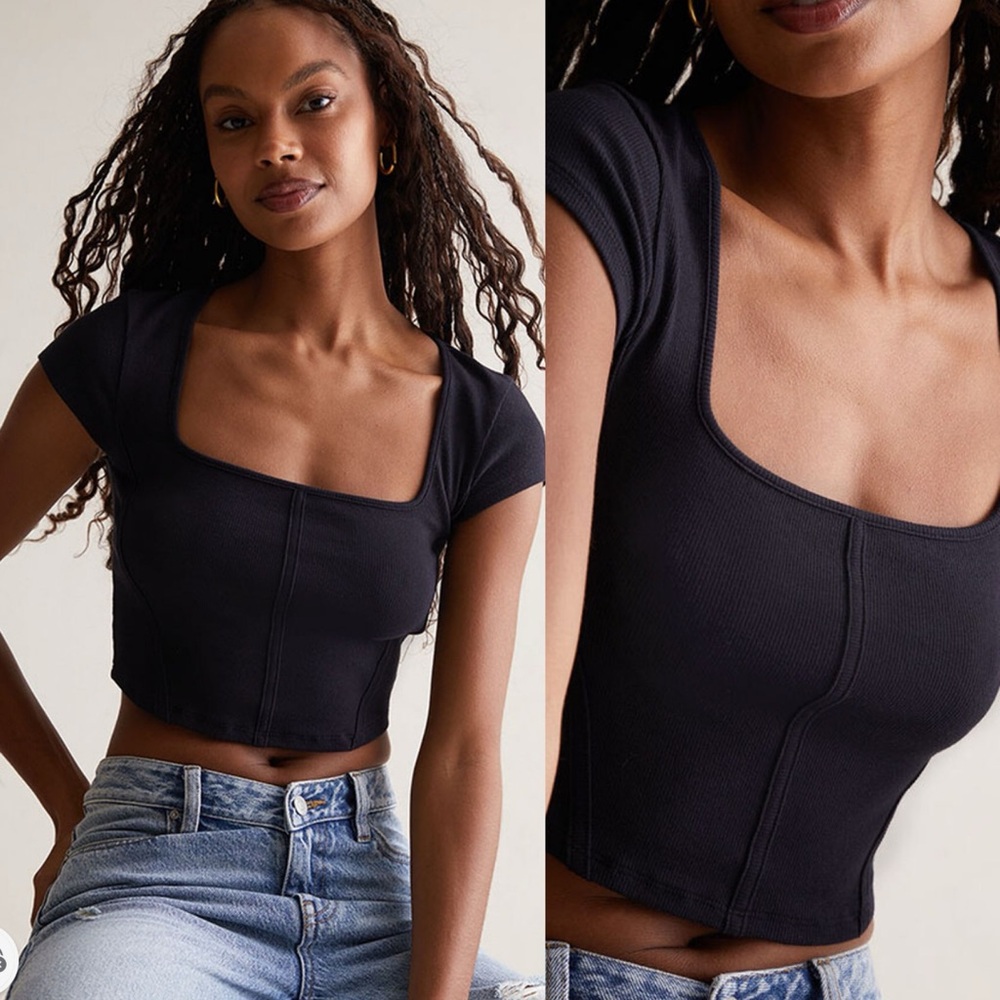 Pacsun Bustier Top Square neckline Small NWT